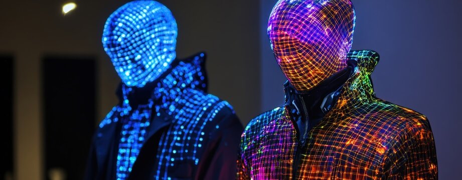 Individual wearing a protective mask in a public setting amidst health concerns and precautions