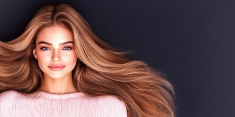 Fototapeta premium Rich hair banner