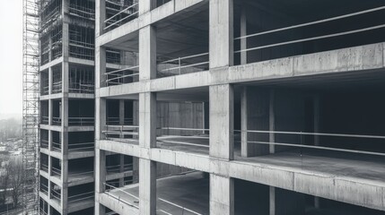 Fototapeta premium Construction site high-rise