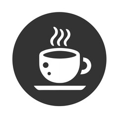 Coffee Cup 38 - Logo Icon BW-01