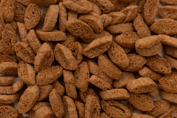 croutons close-up macro photo croutons with garlic