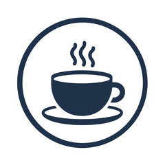 Coffee Cup 44 - Logo Icon White Blue-01