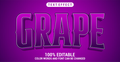 Editable Grape text style effect