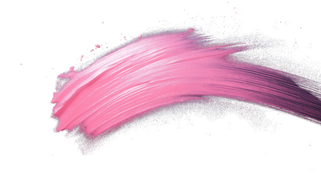 Glowing highlighter powder stroke, pearlescent finish with soft pastel pink hues, subtle radiance effect, hyper-detailed, isolated