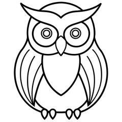 One-Line Owl Vector Design
