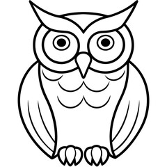 One-Line Owl Vector Design