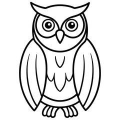 One-Line Owl Vector Design