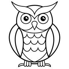 One-Line Owl Vector Design