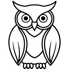 One-Line Owl Vector Design