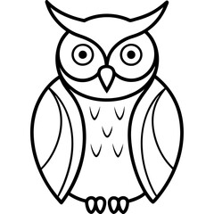 One-Line Owl Vector Design