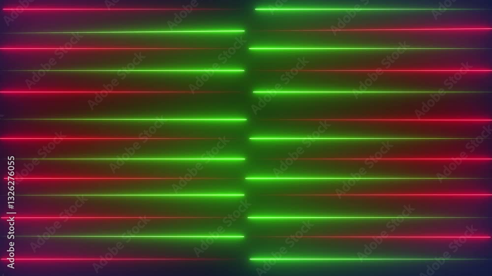 Poster abstract colorful background with neon lights in rainbow color. seamless looping animation.