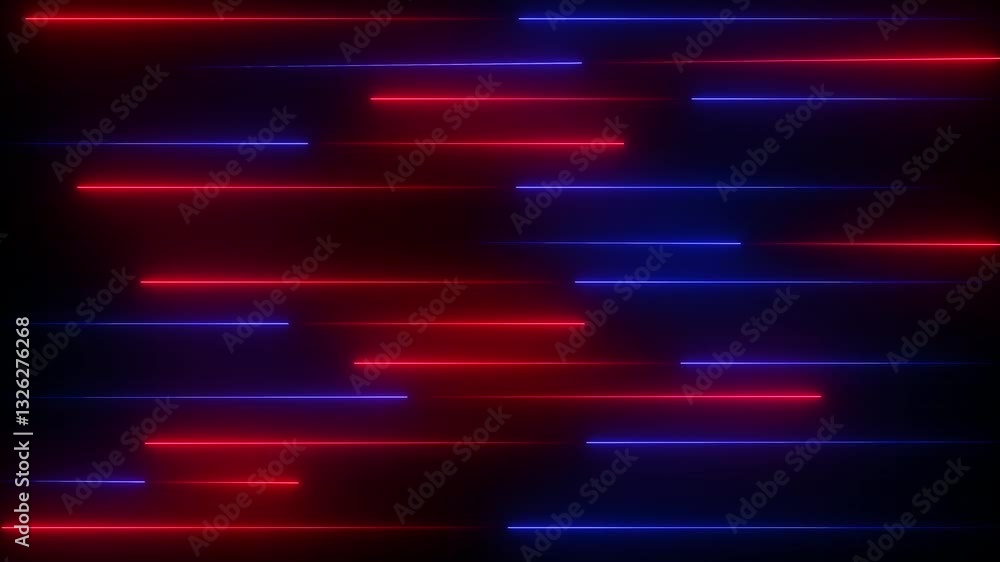 Poster neon lines video background.abstract neon speed line animation. abstract colorful background with ne