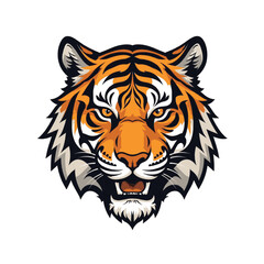 Naklejka premium tiger head vector