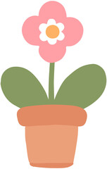 Cute Pastel Potted Plant