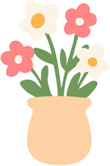 Cute Pastel Potted Plant