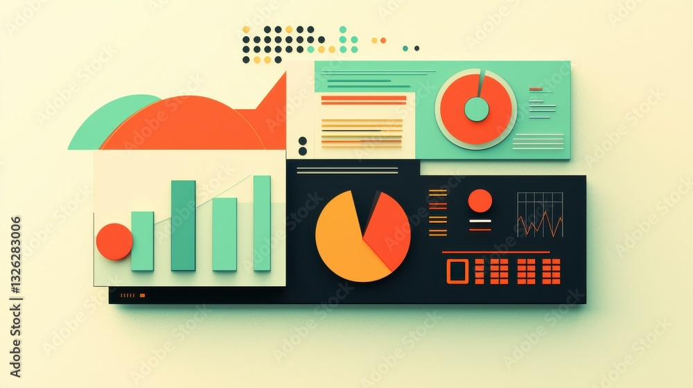 Aufkleber robo-advisor dashboard optimizing investment planning and portfolio management representing ai-drive