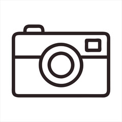 Camera Icon Digital photographer Film Technology focus Zoom Design Coloring book White Background 