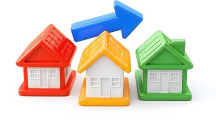 Real estate market growth urban environment infographic business analysis creative viewpoint investment trends