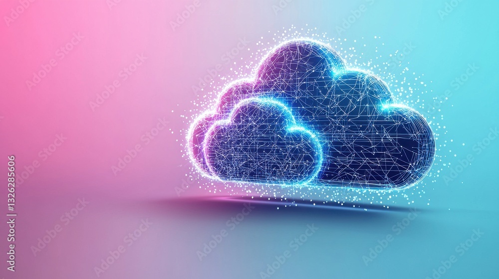 Poster legacy migration to the cloud for scalability and business growth symbolizing digital transformation