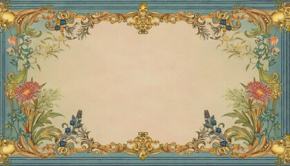 Luxury vintage floral invitation card design for wedding, poster, birthday party