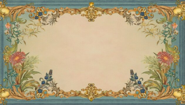 Luxury vintage floral invitation card design for wedding, poster, birthday party