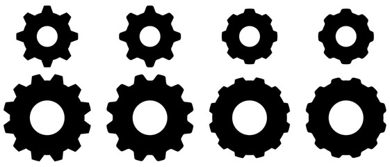 ENGRENAGES avec bords arrondis et droits