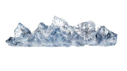 ice cube isolated on white background