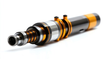 Vape pen showcasing sleek metallic design.