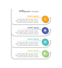 Business infographic template colorful background design