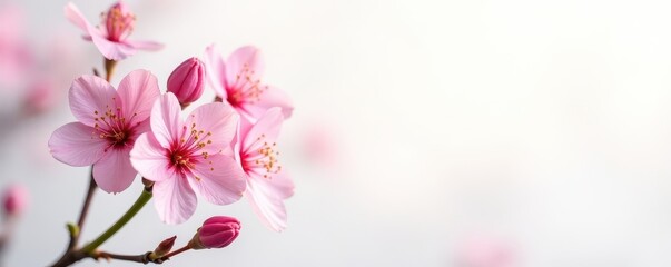 Obraz premium Delicate stems, bursting blossoms; sharp focus, bright white backdrop , nature, summer, stems