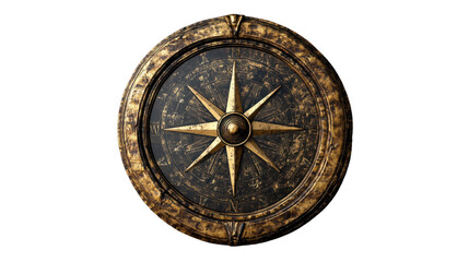 old wooden wheel isolated