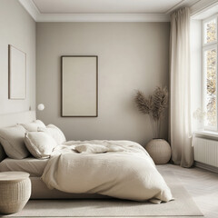 modern living room with white sofa