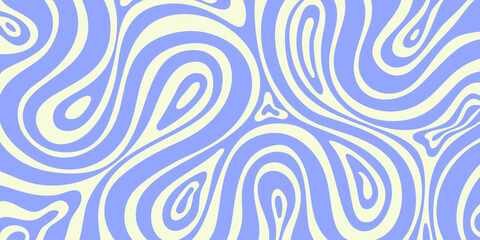 Abstract Geometric Groovy Texture Vector Design. Psychedelic Y2k Background. Trippy Hand-Drawn Art.