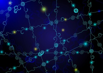 Cosmic Web Dance in the Universe Background