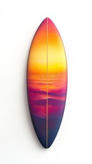 Sunset Surfboard: A Vibrant Canvas of Ocean Hues