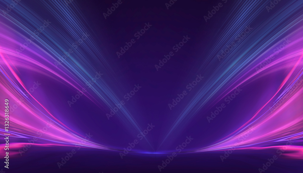 Canvas Prints abstract neon background with bright elements.