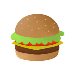 Hand-Drawn Burger Illustration