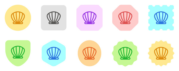 Editable sea shell vector icon. Part of a big icon set family. Perfect for web and app interfaces, presentations, infographics, etc