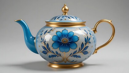 An antique porcelain teapot 