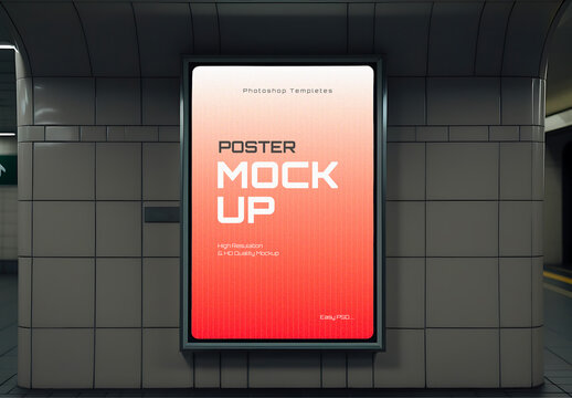 Advertising Lightbox Mockup Generated With AI