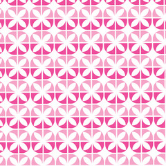 seamless pattern with pink flowers