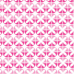 seamless pattern with pink flowers