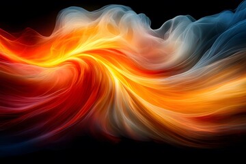 Obraz premium Vibrant Abstract Swirling Colors for Creative Design Inspiration