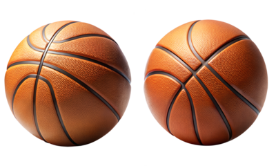 Basketball isolated, a set of sports balls collection isolated on a white background