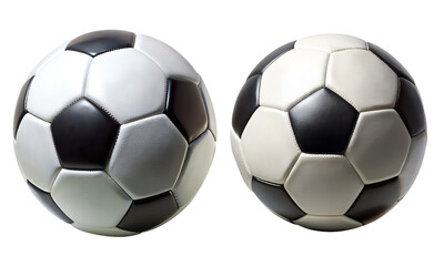 Soccerball isolated, a set of sports balls collection isolated on a white background