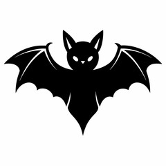 Obraz premium Vector Illustration of a Black Bat Silhouette