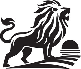 vector illustration of a lion