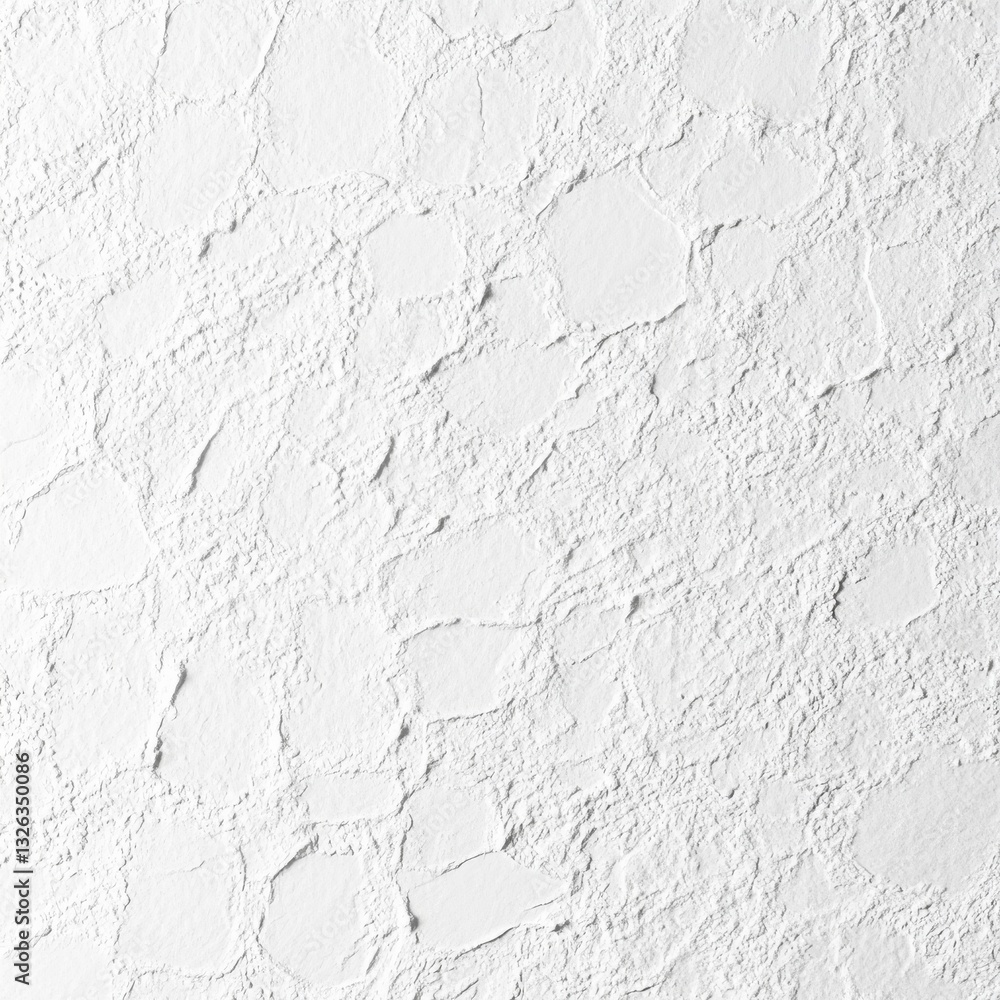 Poster abstract white plaster texture: a detailed close-up of rough wall with subtle shadows and irregular 