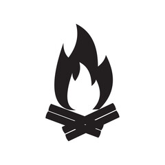 fire icon on a white background.