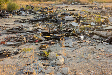 construction waste. garbage